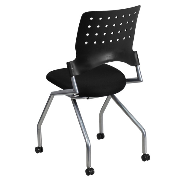 Galaxy Mobile Nesting Chair with Black Fabric Seat