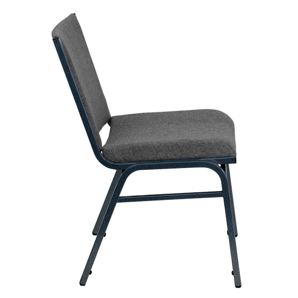 HERCULES Series Heavy Duty Gray Fabric Stack Chair