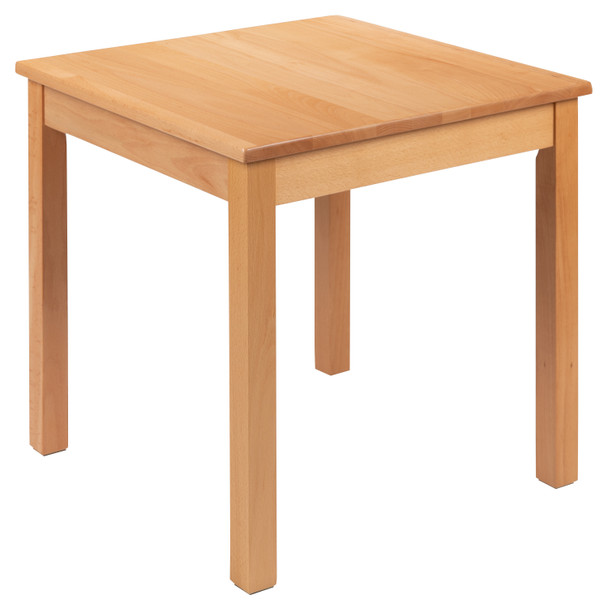 Kyndl Kids Natural Solid Wood Table and Chair Set for Classroom, Playroom, Kitchen