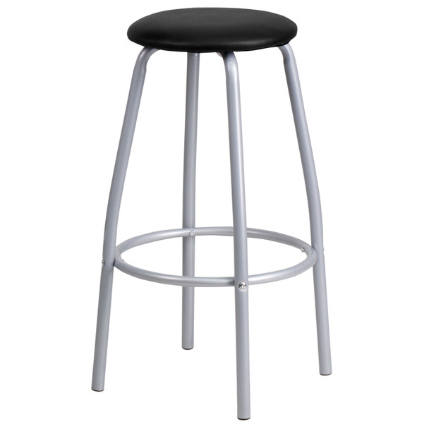 Daria Bar Height Table Set with Padded Stools