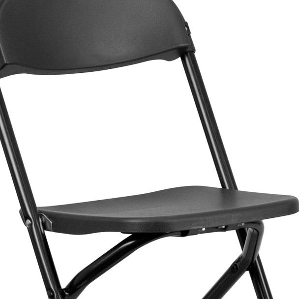 Timmy Kids Black Plastic Folding Chair