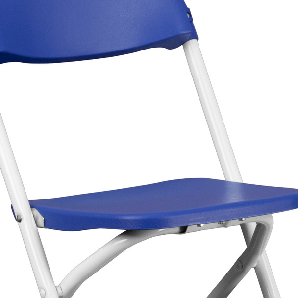 Timmy Kids Blue Plastic Folding Chair