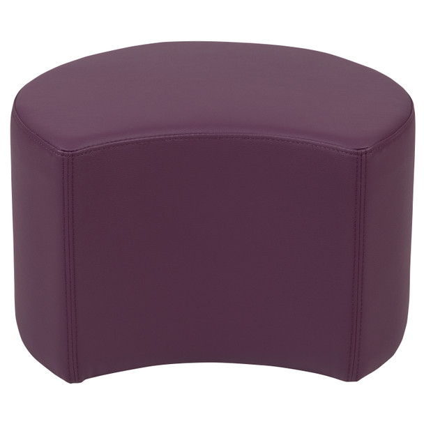 Nicholas Soft Seating Flexible Moon for Classrooms and Daycares - 12" Seat Height (Purple)