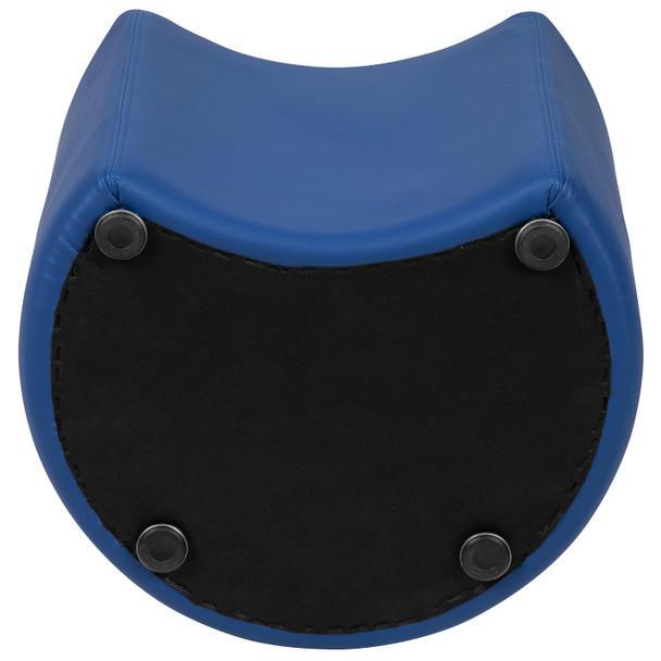 Nicholas Soft Seating Flexible Moon for Classrooms and Common Spaces - 18" Seat Height (Blue)