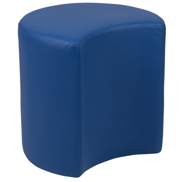 Nicholas Soft Seating Flexible Moon for Classrooms and Common Spaces - 18" Seat Height (Blue)