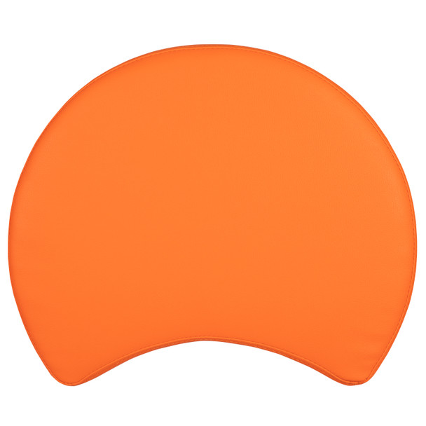 Nicholas Soft Seating Flexible Moon for Classrooms and Common Spaces - 18" Seat Height (Orange)