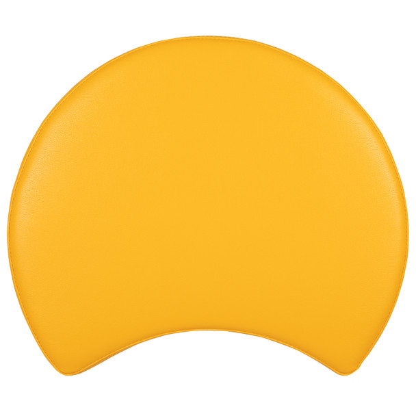 Nicholas Soft Seating Flexible Moon for Classrooms and Common Spaces - 18" Seat Height (Yellow)