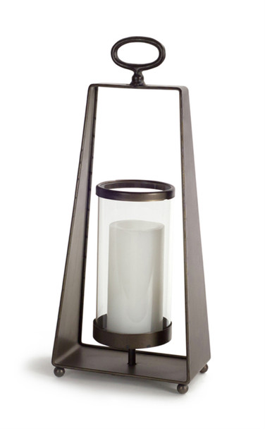 Candleholder (Set of 2) 18"H Metal/Glass - 70321