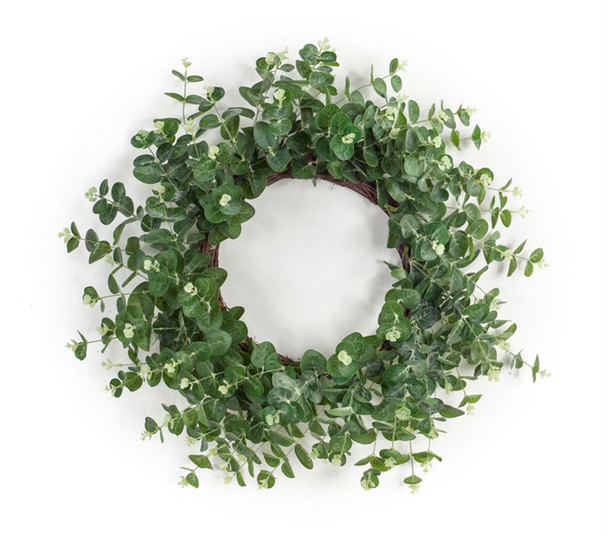 Eucalyptus Wreath 28"D Polyester - 70774