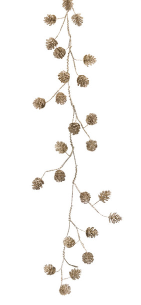 Pine Cone Garland 5'L (Set of 2) Plastic - 80327