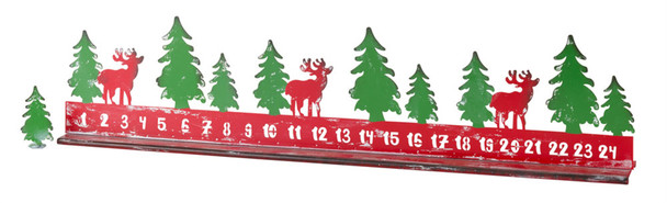 Christmas Countdown 23.5"L x 5.5"H (Set of 2) Metal - 80525