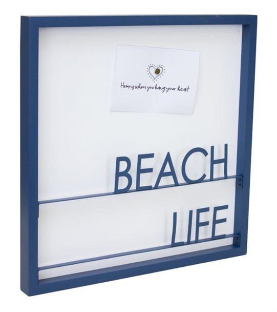 Beach Life Memo Board 15.75"SQ Metal/MDF - 82315