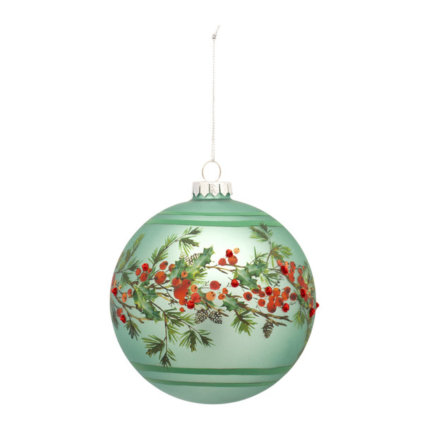 Ball Ornament (Set of 6) 5"D Glass - 83307