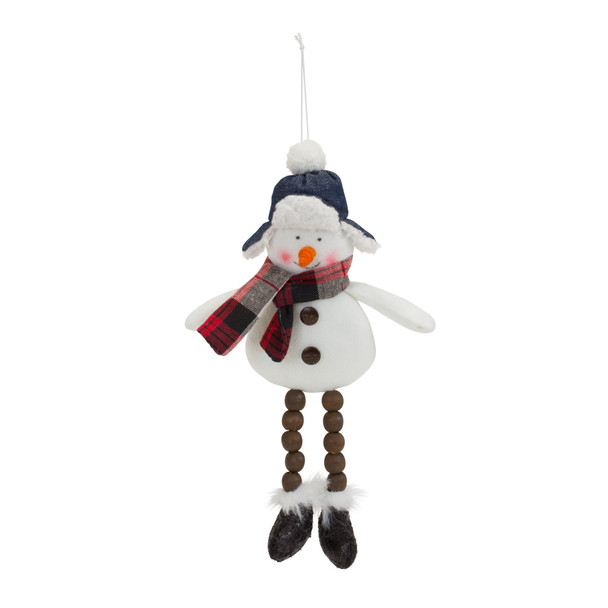 Snowman Ornament (Set of 6) 10"H Polyester - 83922