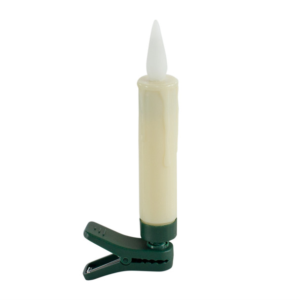 FIA Flame Candle Clip/Suction Cup/Holder (Set of 10) w/Remote 4"H Plastic 1 AAA Battery Not Included 6 Hr Timer - 84587