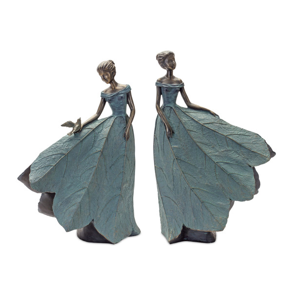 Garden Figurine (Set of 2) 19.25"H, 21.25"H Resin - 85068