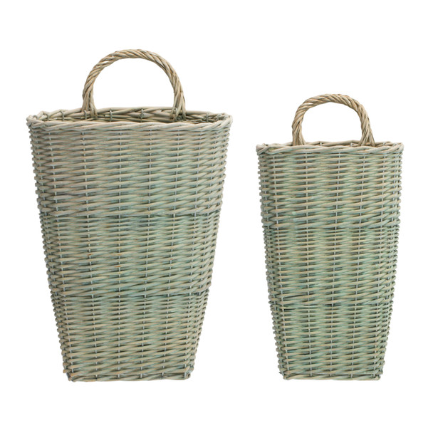 Basket (Set of 2) 11.75"H, 13"H Wicker - 85165