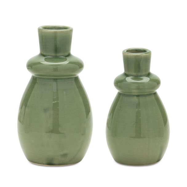 Vase (Set of 2) 6.5"H, 8"H Terra Cotta - 85239