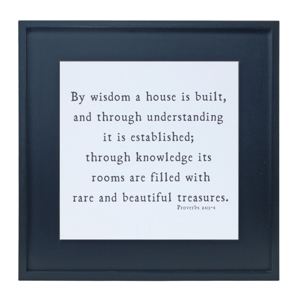 Proverbs 24 Plaque 19.75"SQ MDF/Wood - 85454