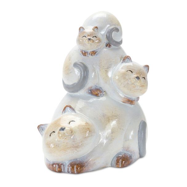 Cat Stack (Set of 2) 6.5"H Terra Cotta - 85563