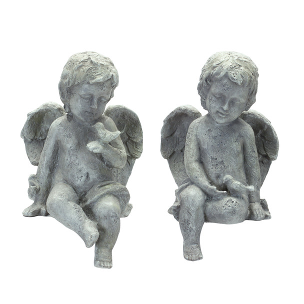 Cherub (Set of 2) 11"H Resin - 85748