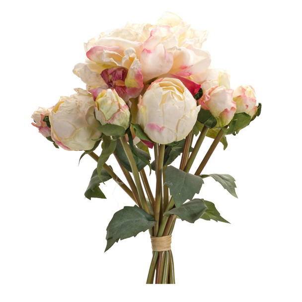 Peony Bouquet (Set of 6) 16"H Polyester - 85814