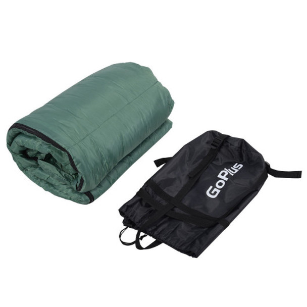 Outdoor Waterproof Camping Sleeping Bag w/ Carrying Bag-Green