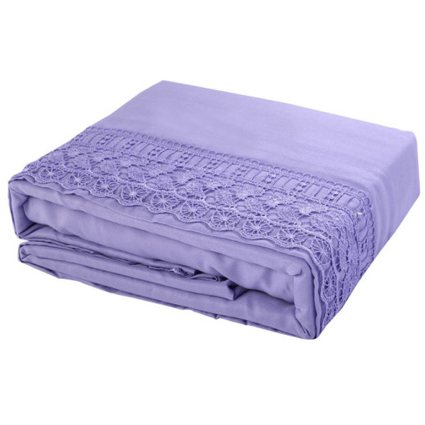 Twin Size 4 Pieces Bed Sheet Set-Lavendar