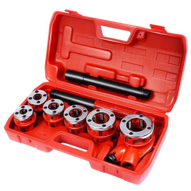 Ratchet Ratcheting Pipe Threader Kit Set