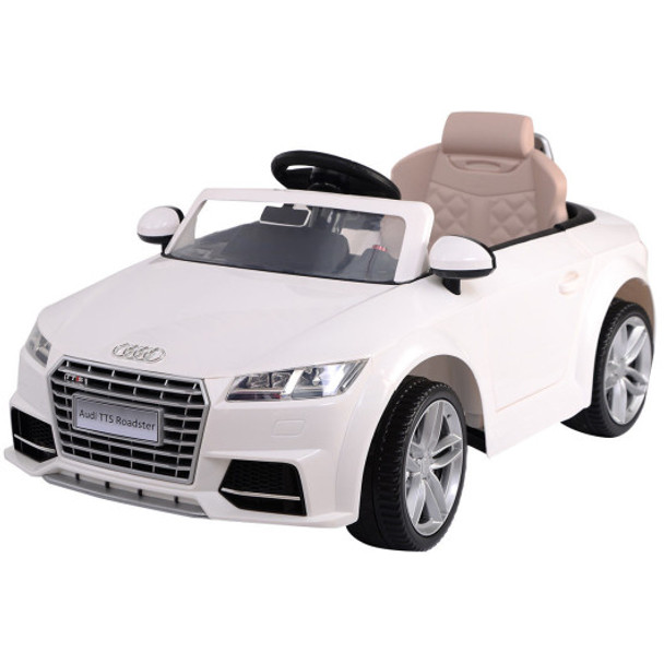 Audi TTS 12V Electric Kids Ride On Car Licensed MP3 LED Lights RC Remote Control-Red