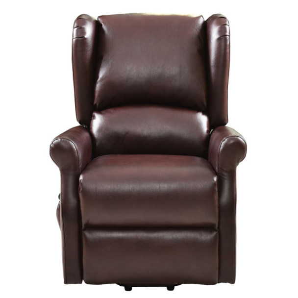 Brown Electric Lift Chair Recliner with Remote Control