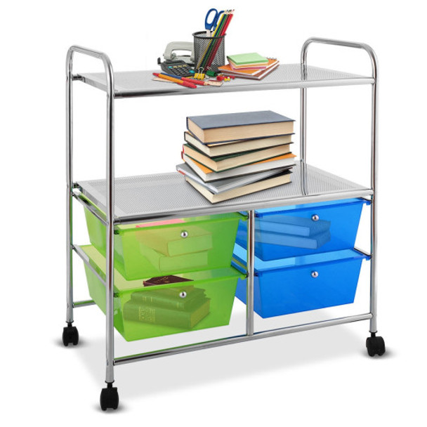 4 Drawers Rolling Storage Cart