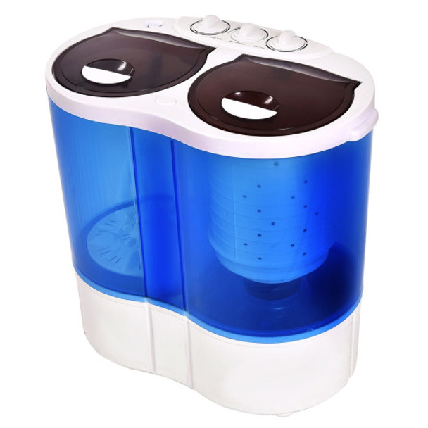 Portable Compact Twin Tub Mini Washer Spinner for Apartments Dorms and RVs