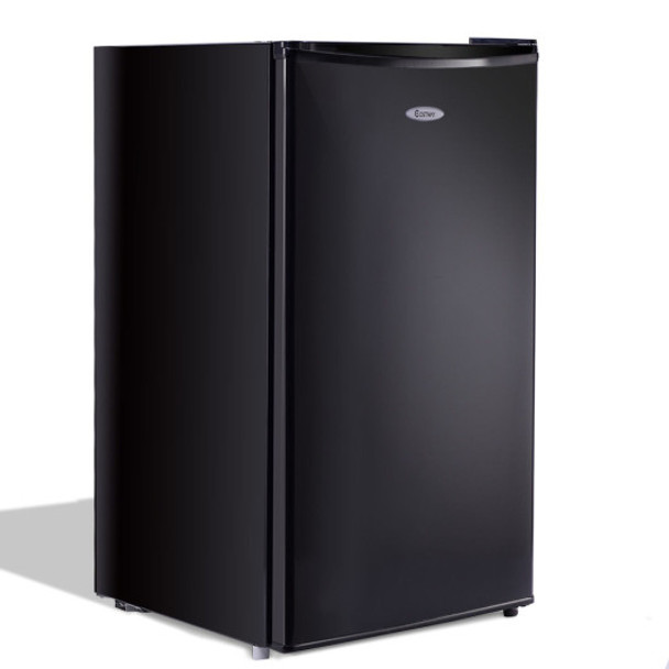 Compact 3.2 cu ft. Single Door Small Cooler Refrigerator-Black