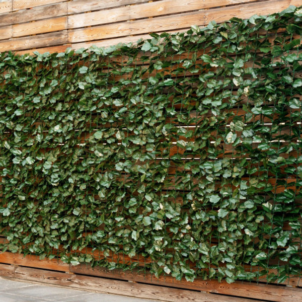 Faux Ivy Leaf Decorative Privacy Fence-59 x 95 Inch