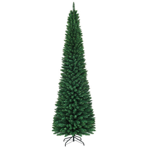 PVC Artificial Slim Pencil Christmas Tree-9 Feet