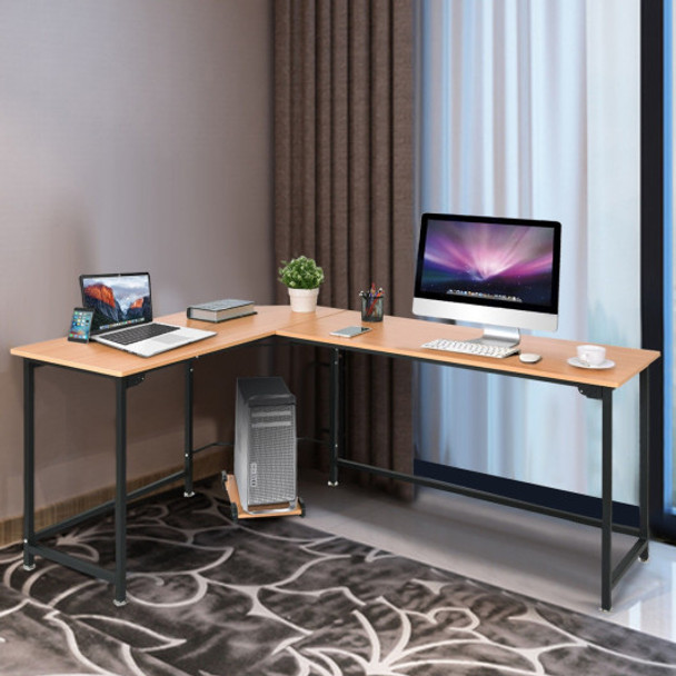 Home Office L-Shaped Corner Study Computer Desk