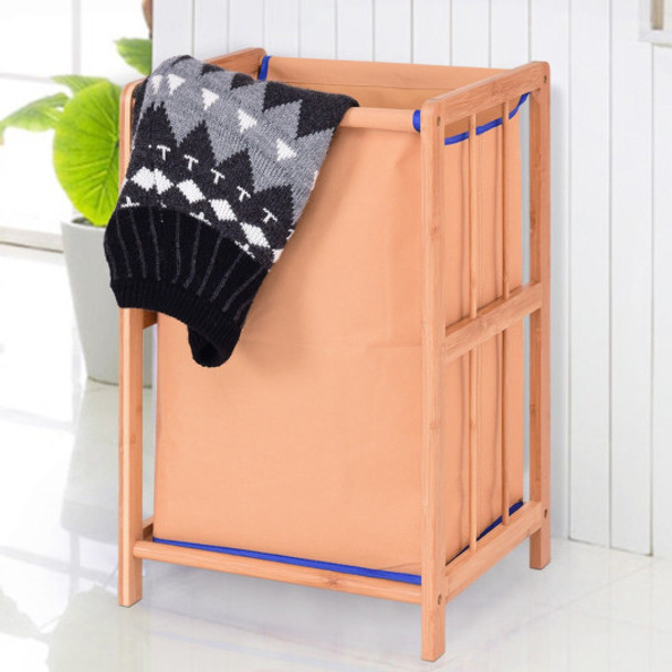 Bamboo Frame Durable Clothes Storage Laundry Hamper