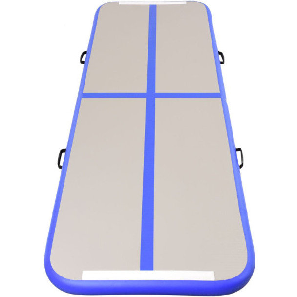 Air Track Inflatable Gymnastics Tumbling Floor Mats with Pump-Blue