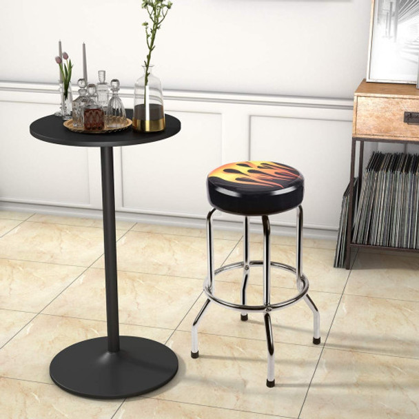 29'' Height Round Counter Flame Bar Stools