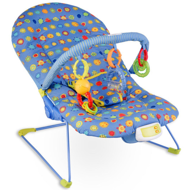 Adjustable Baby Bouncer Swing Rocker w/ Soothing Music Box