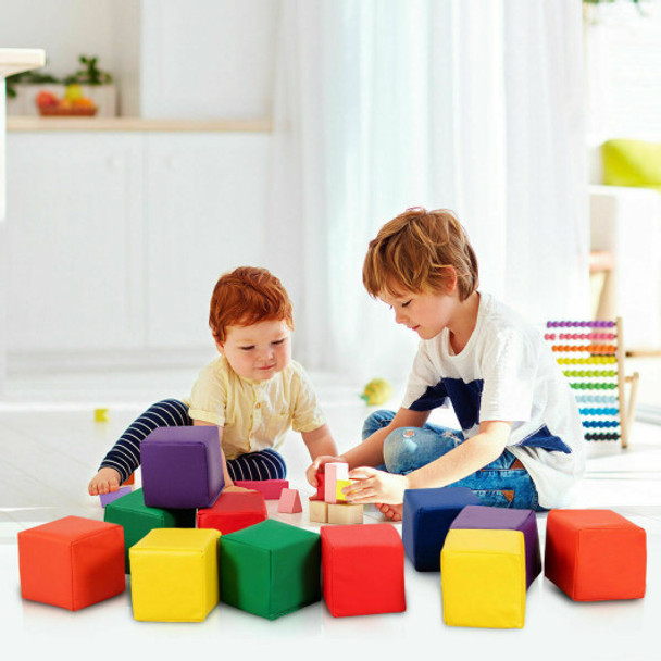 12 Piece 5.5" Soft Foam Building Blocks