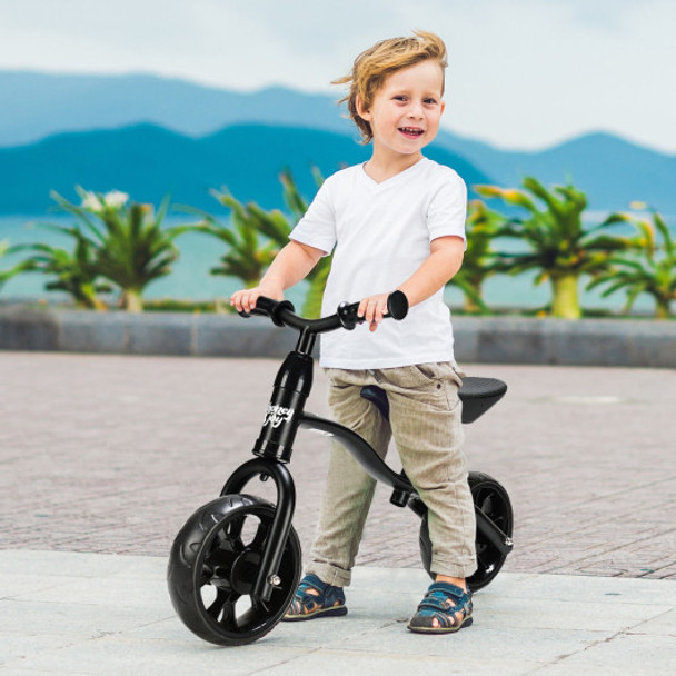 Adjustable No-Pedal Children Kids Balance Bike-Black