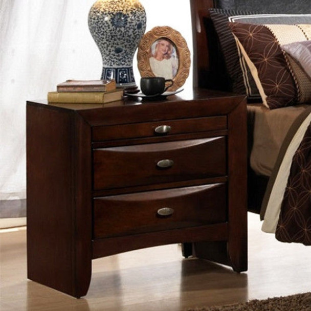 3 Drawers Modern Storage Nightstand End Beside Table