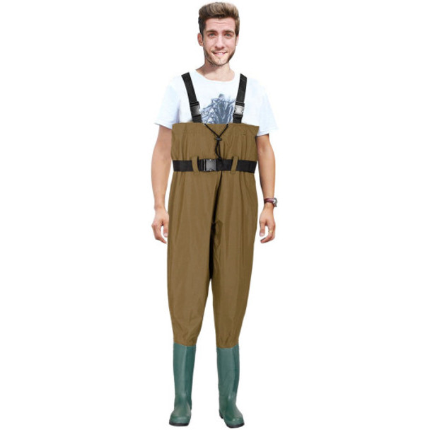 Fishing Nylon PVC Waterproof Chest Wader-XL