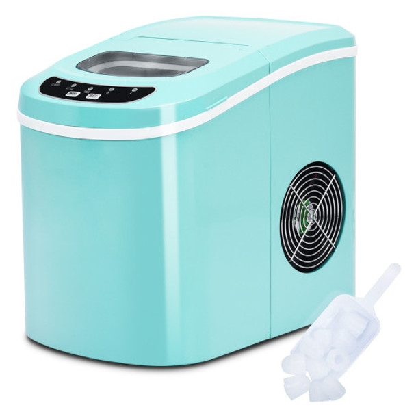 Mini Portable Compact Electric Ice Maker Machine-Green