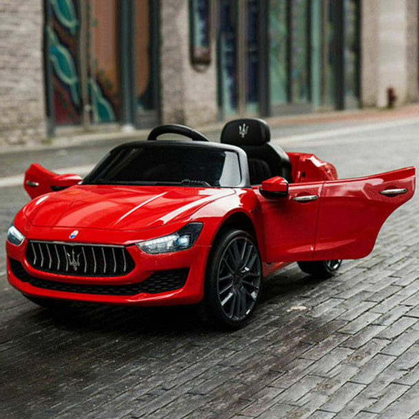 12V Remote Control Maserati Licensed Kids Ride on Car-Red