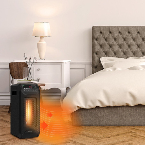 1500 W Portable Electric Space Heater with Timer Remote Control