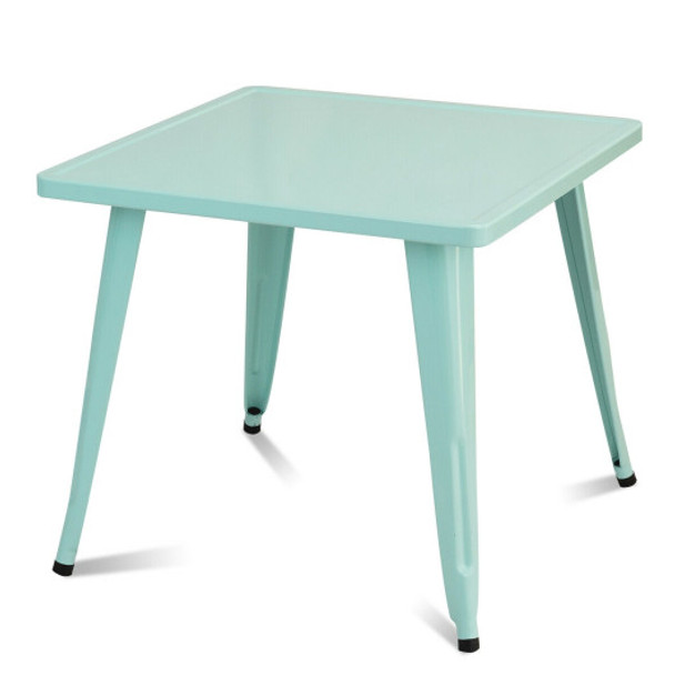 27'' Kids Square Steel Table Play Learn Activity Table-Blue