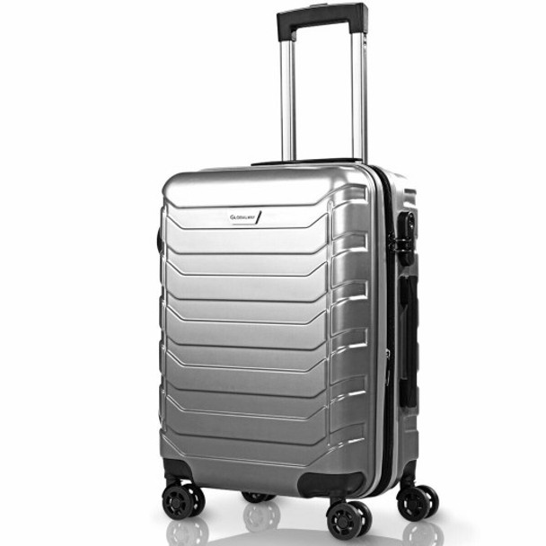 3PCS Spinner Expandable Suitcase With TSA Lock-Gray
